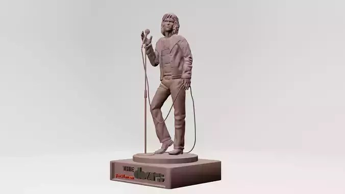 jim morison the doors - 3d printable