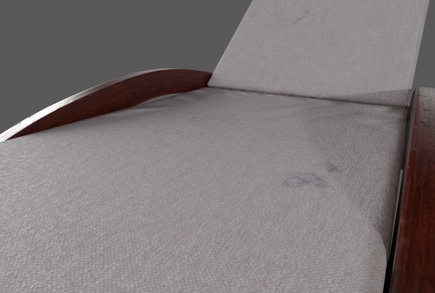 Pool Bench Free low-poly 3D model_4