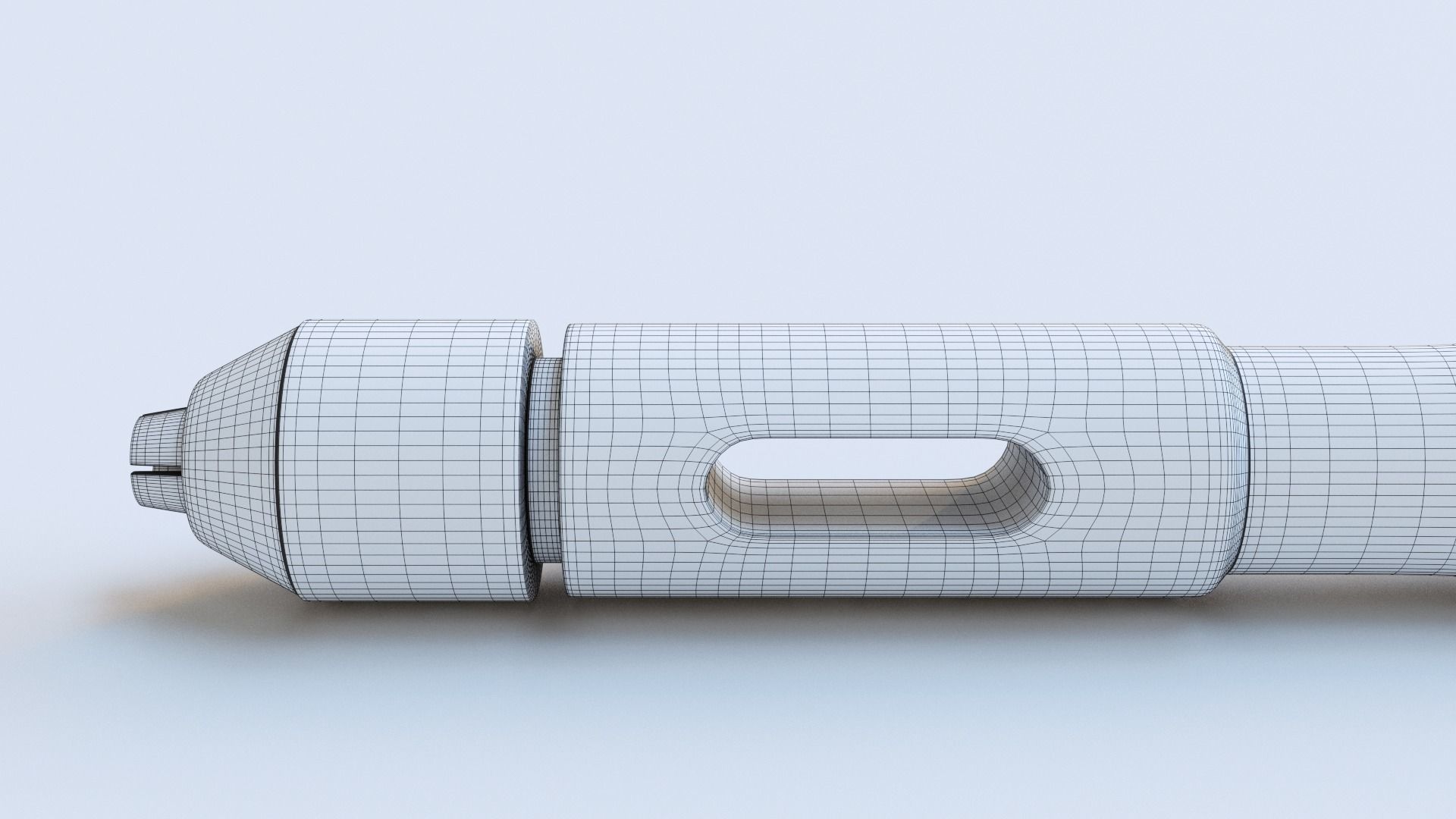 Manual Punch Handle for Hair Transplantation Low-poly 3D model_8