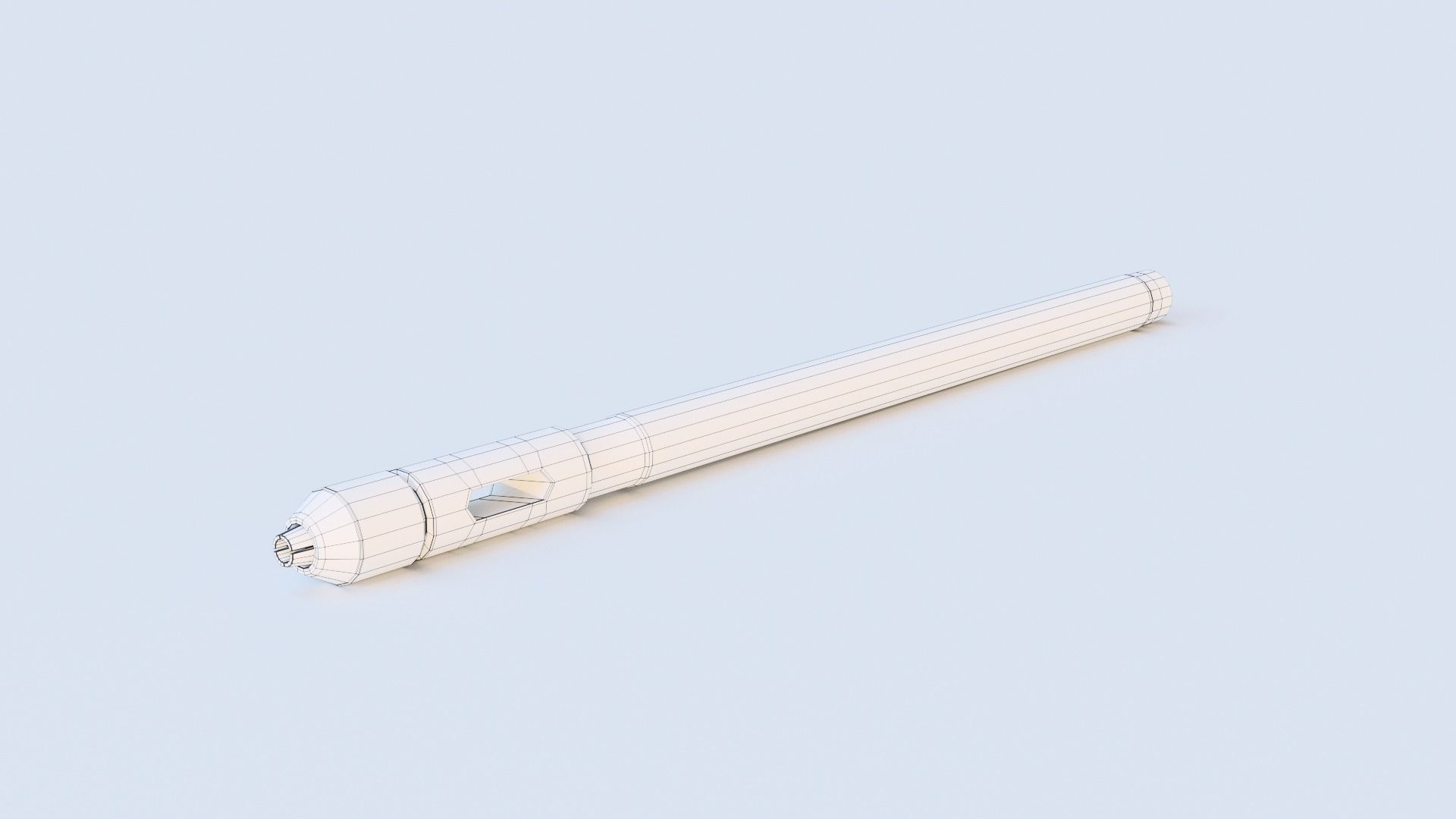 Manual Punch Handle for Hair Transplantation Low-poly 3D model_1