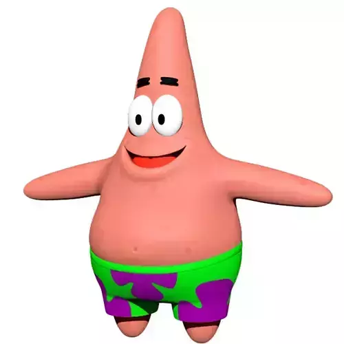 Patrick Starfish Low-poly 3D model