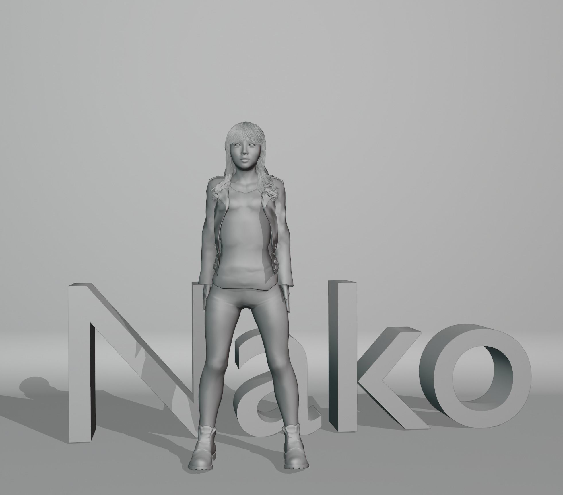 Female 3D nako 3D model_1