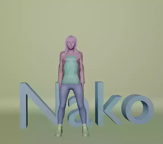 Female 3D nako 3D model