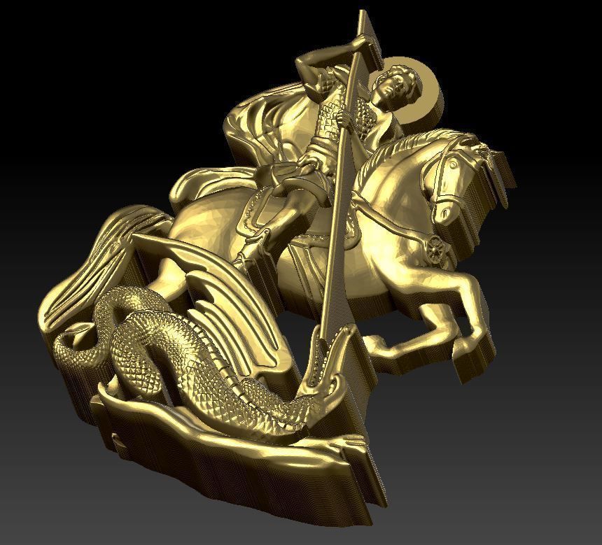 SAINT GEORGE  3D print model_3