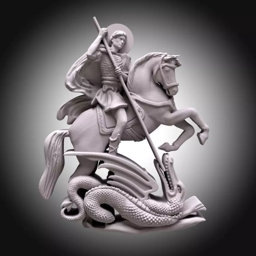 SAINT GEORGE  3D print model_0