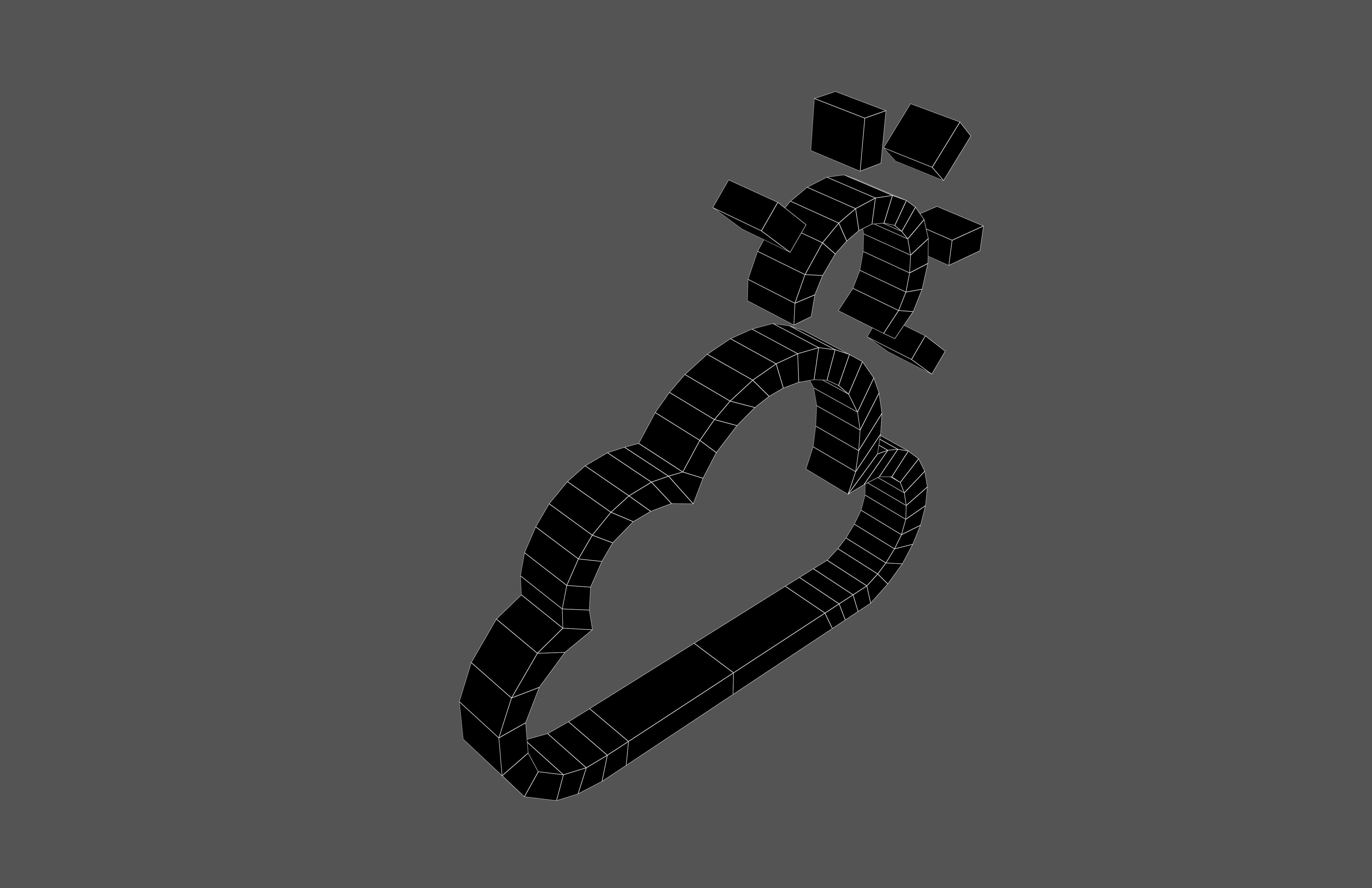 Weather Symbol v7 005 Low-poly 3D model_7