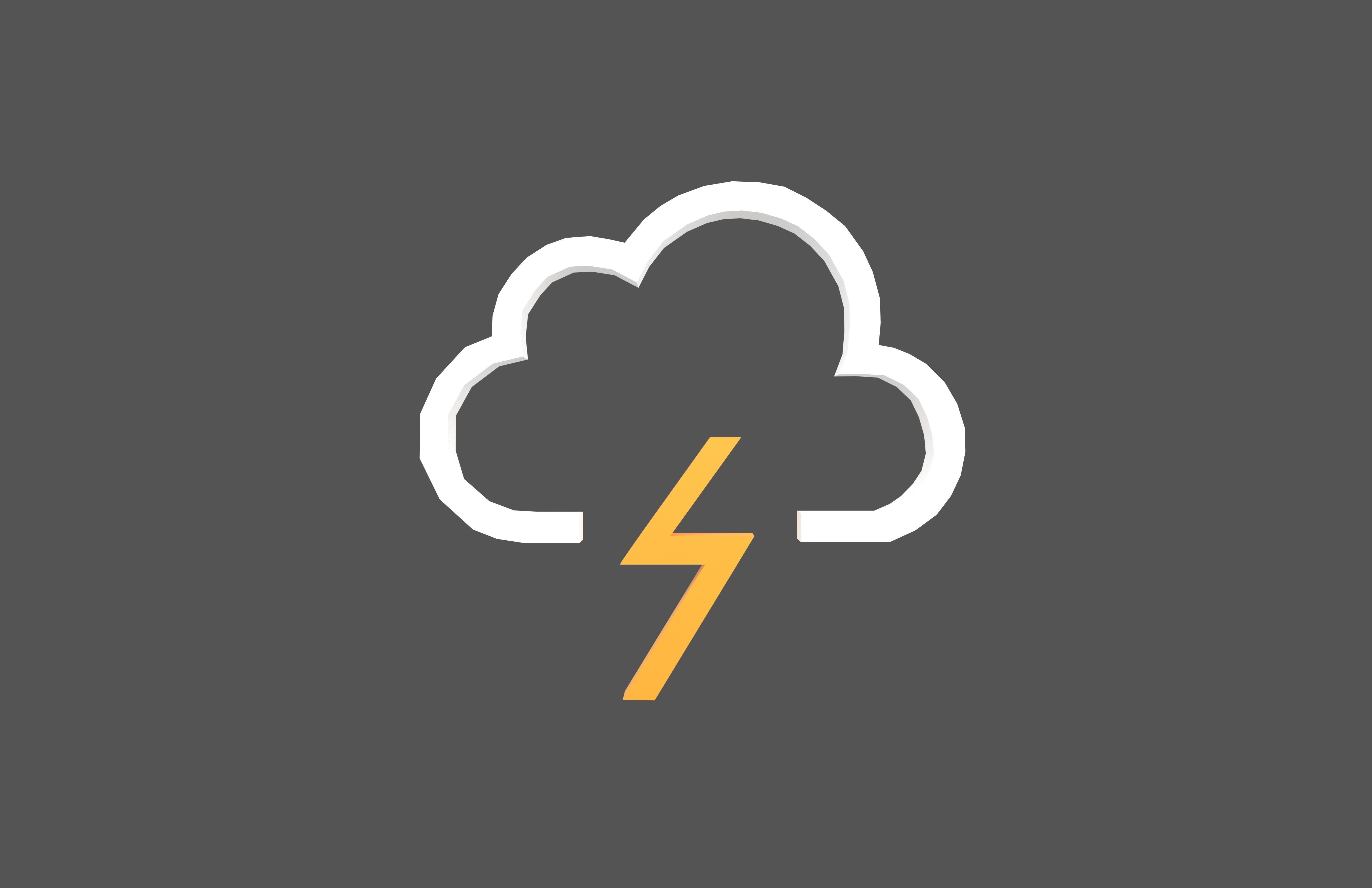 Weather Symbol v8 001 Low-poly 3D model_1