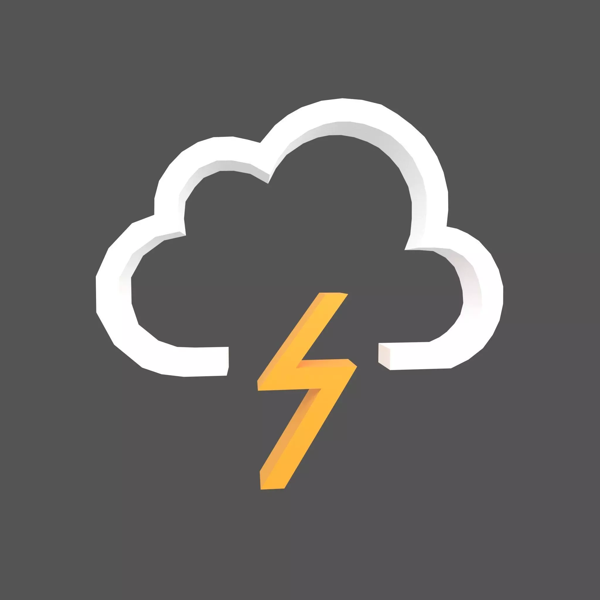Weather Symbol v8 001 Low-poly 3D model_0