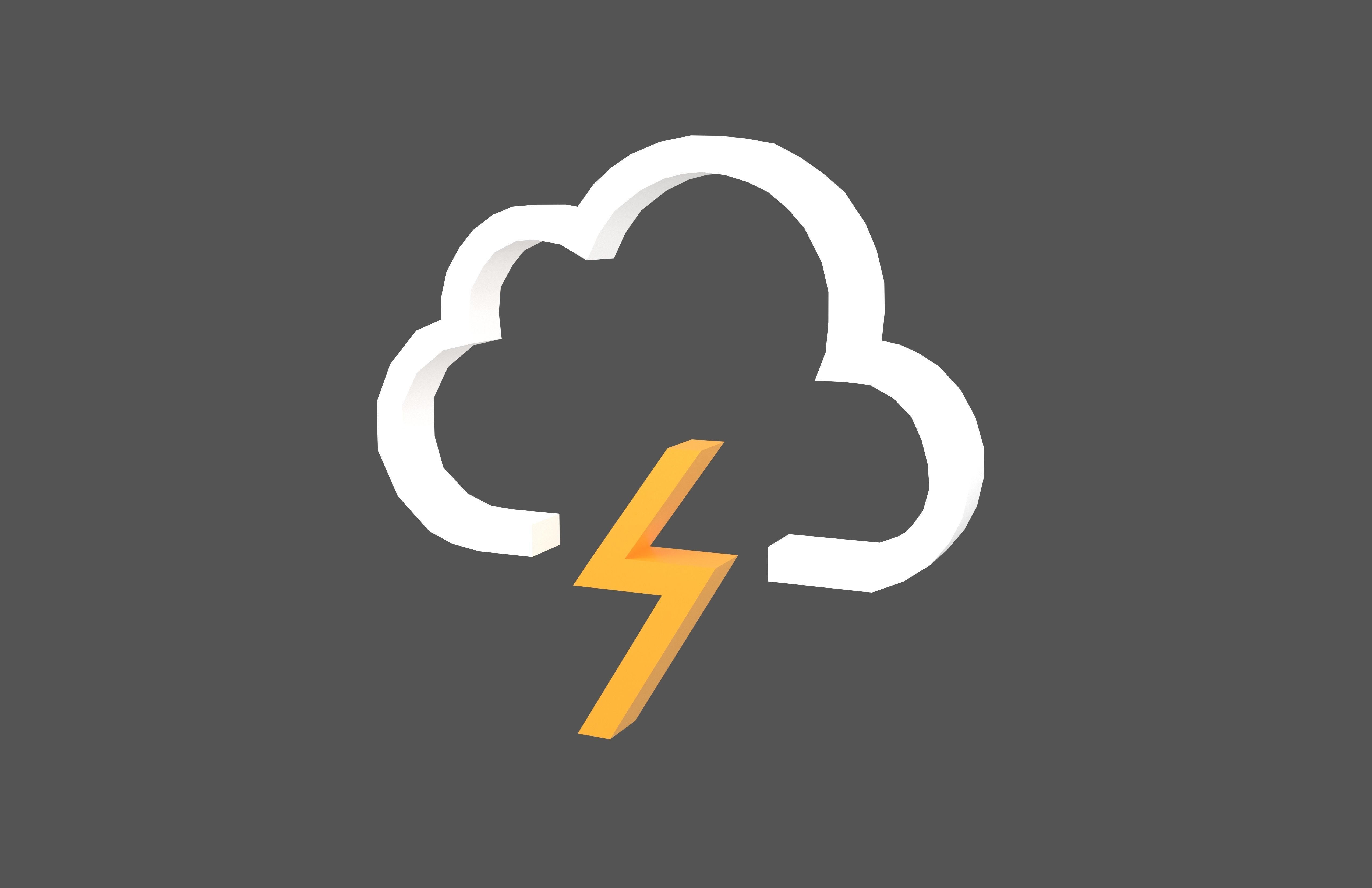 Weather Symbol v8 001 Low-poly 3D model_2