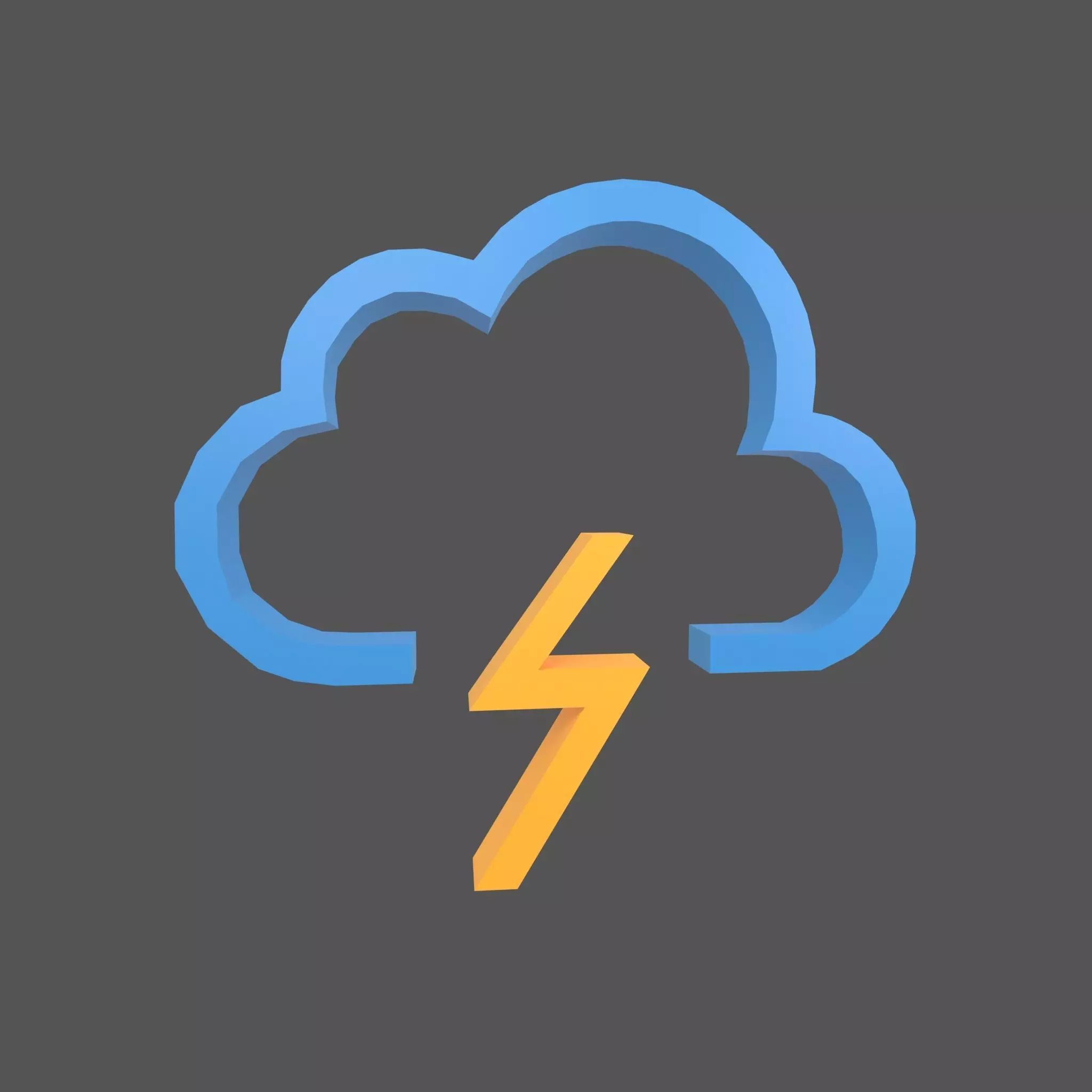 Weather Symbol v8 002 Low-poly 3D model