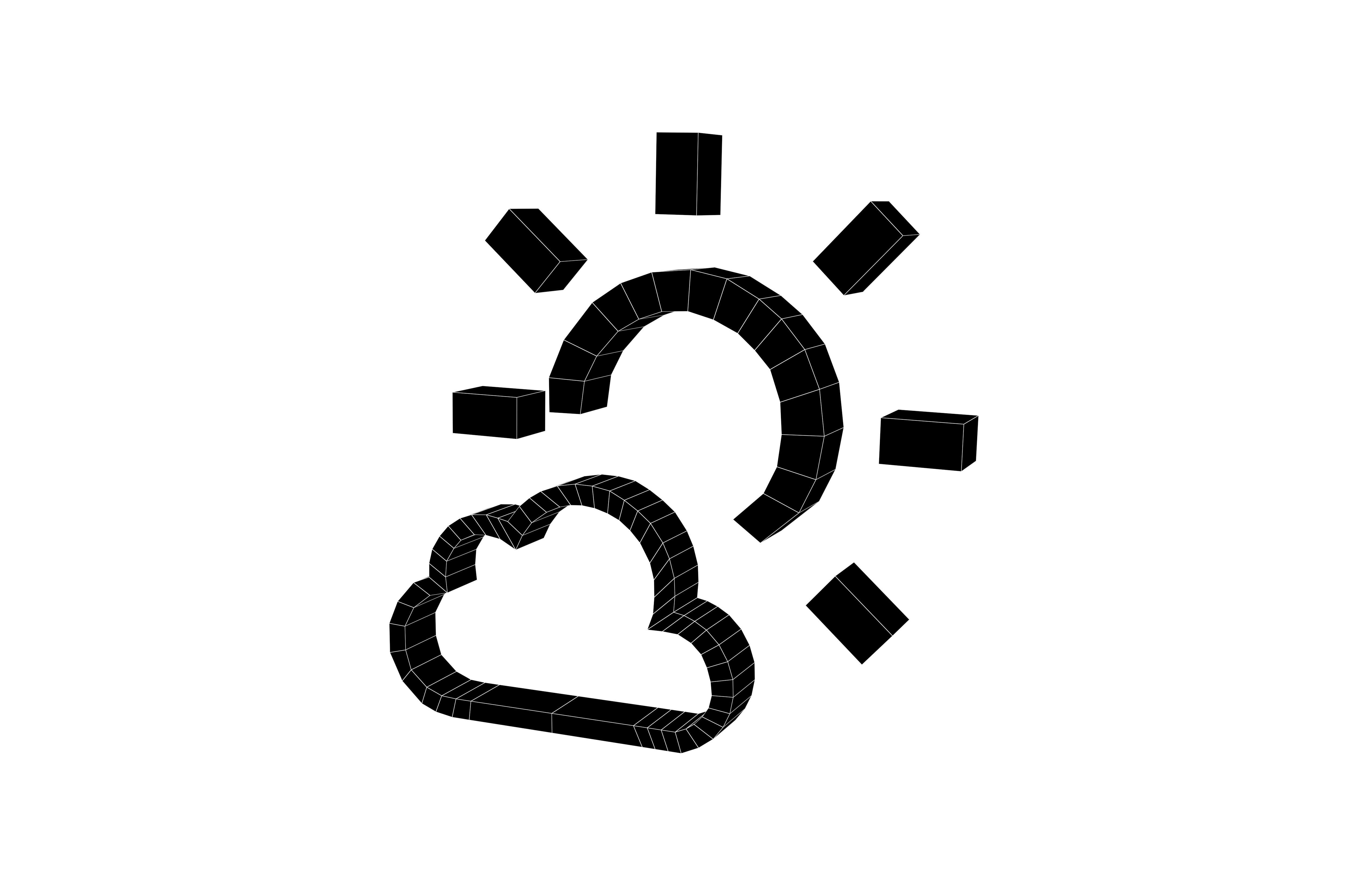 Weather Symbol v9 001 Low-poly 3D model_6