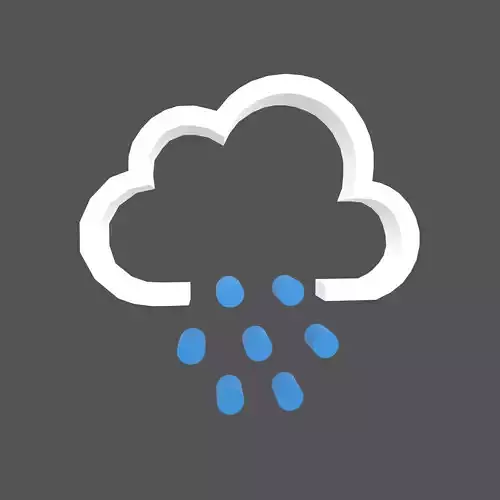 Weather Symbol v10 001 Low-poly 3D model