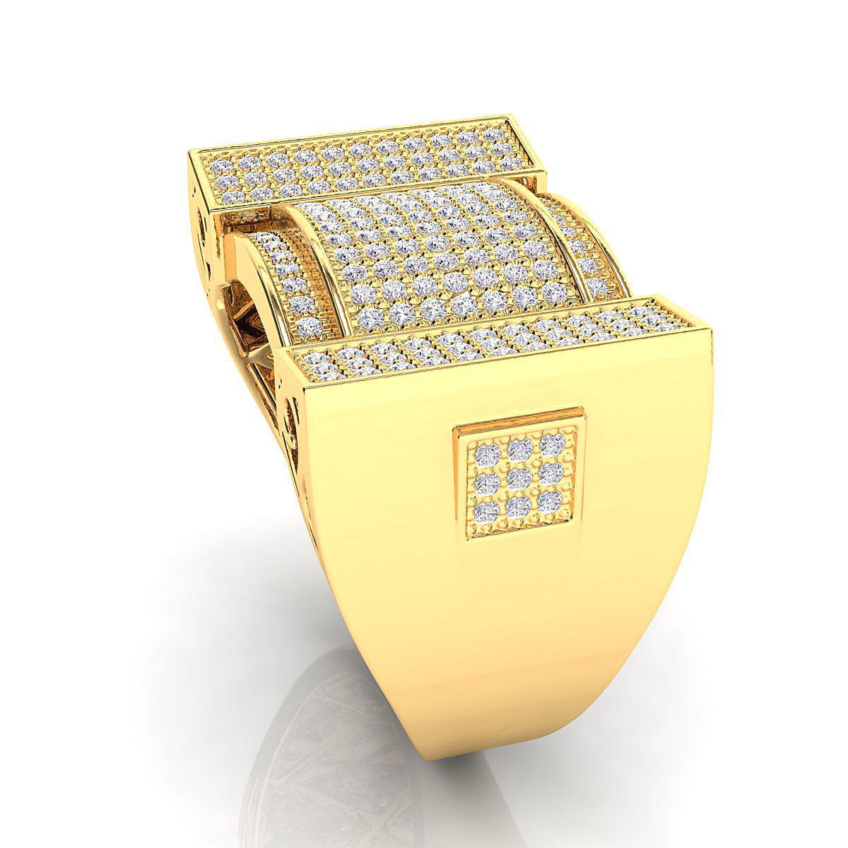 Custom Mens Ring 04 3D print model_3
