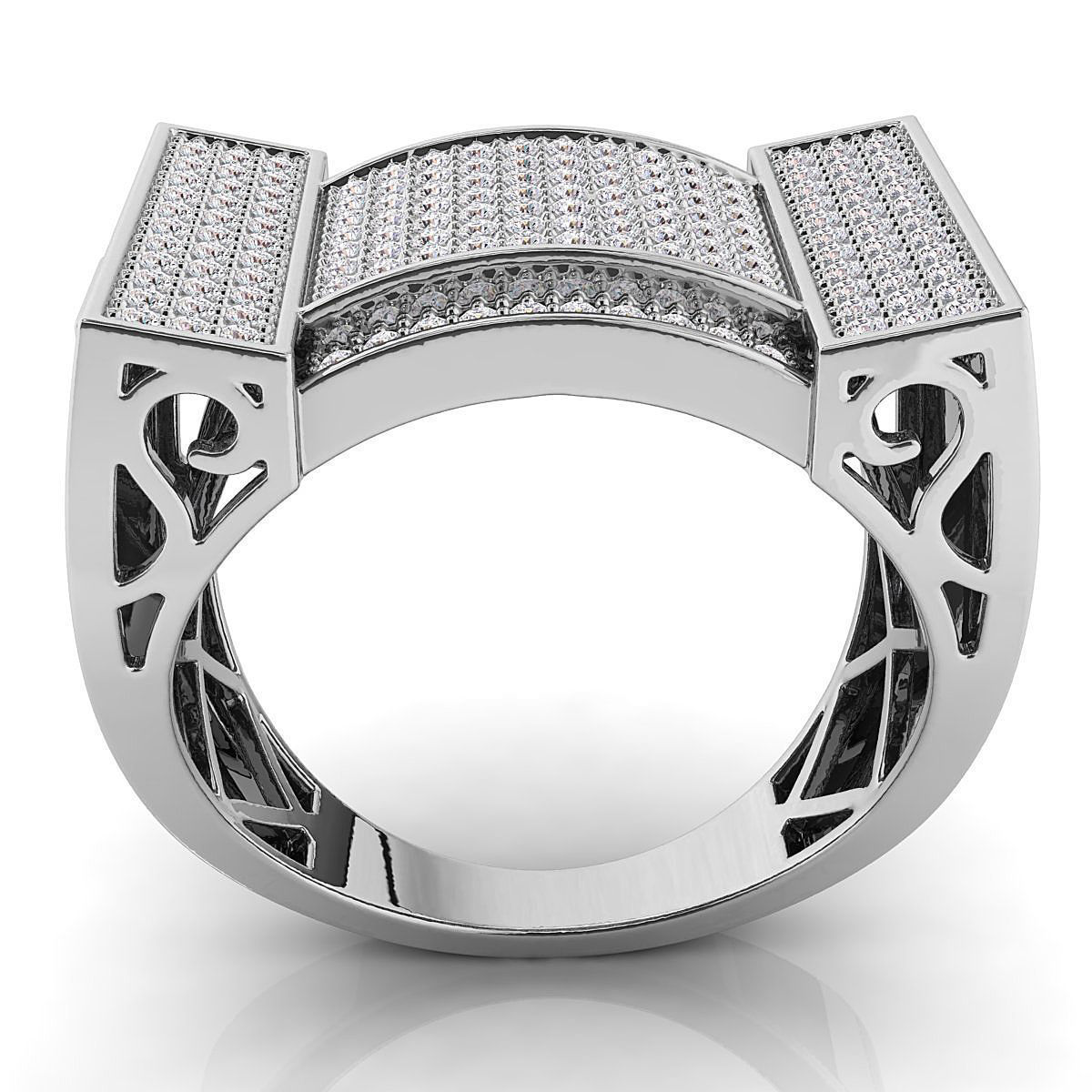 Custom Mens Ring 04 3D print model_4