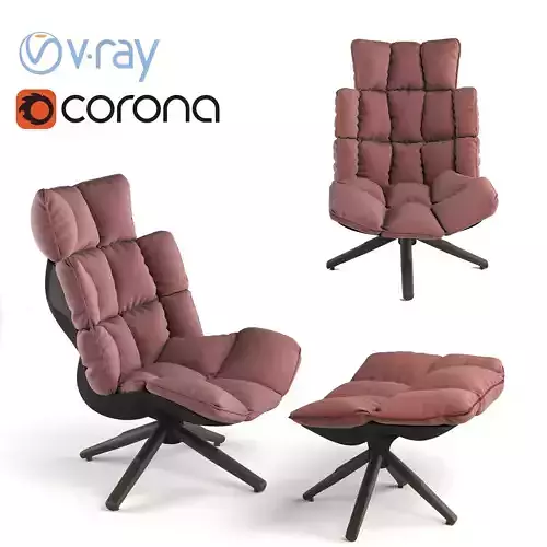 B and B Husk-Armchair