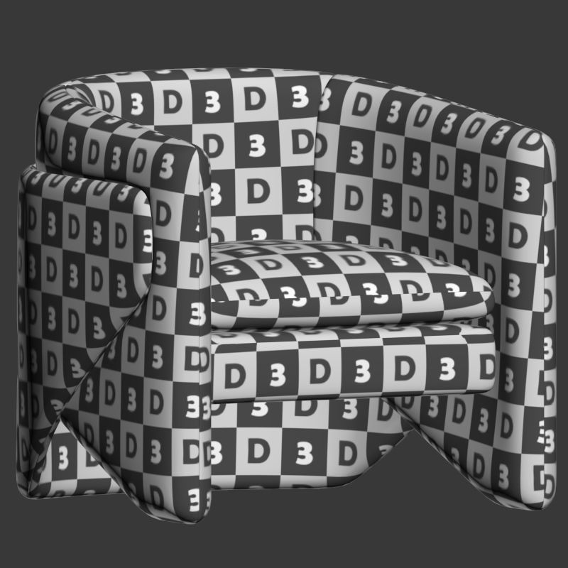 Thea Chair West elm 3D model_3