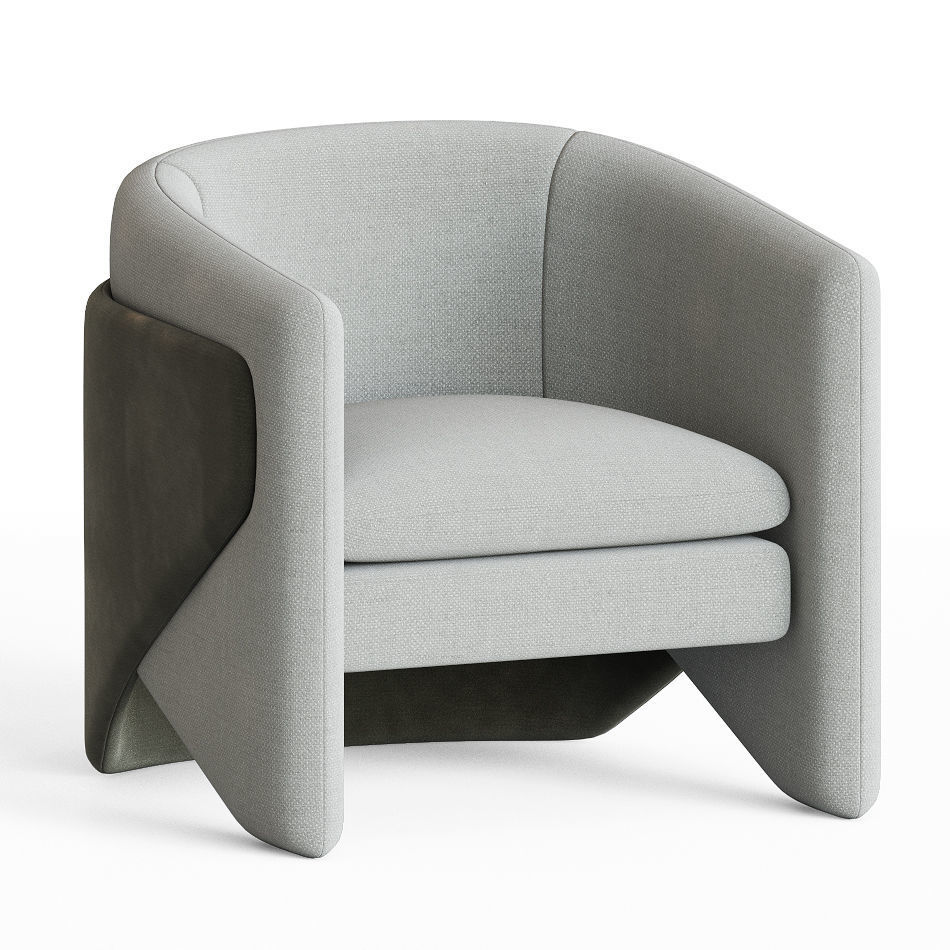Thea Chair West elm 3D model_1