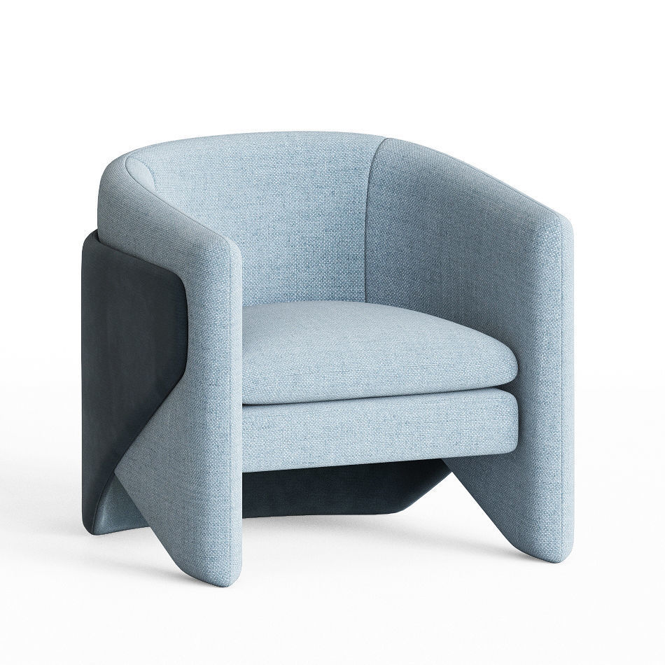 Thea Chair West elm 3D model_2