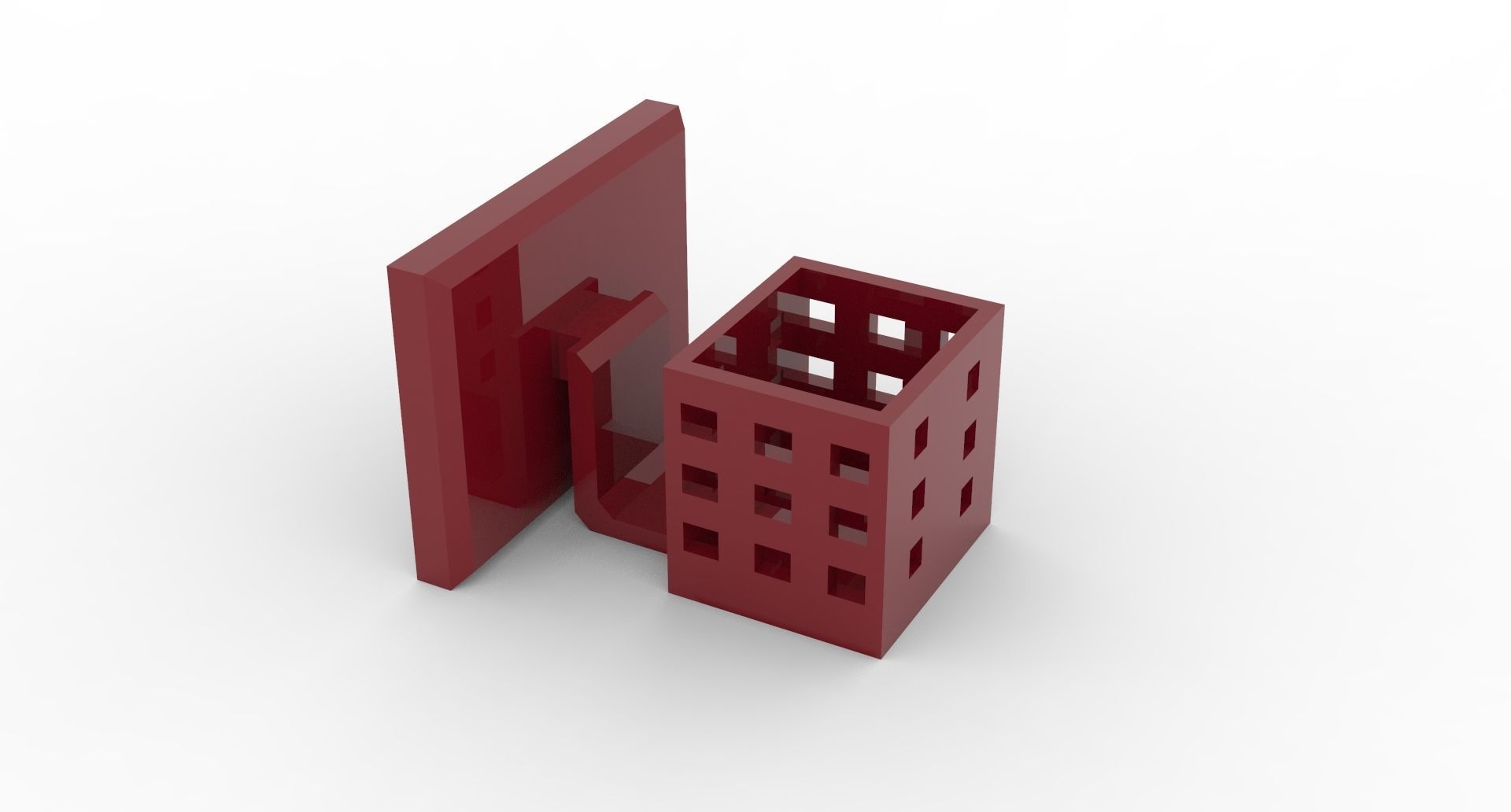 God Is Love Desk Photo frame with Pen holder 3D print model_3