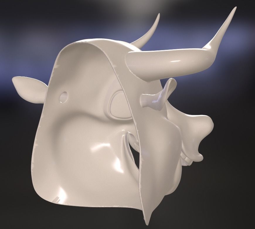 Ferdinand mask 3D print model_9