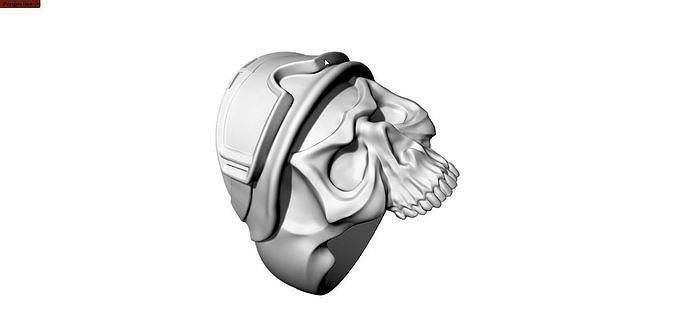 skull helmet 3D print model