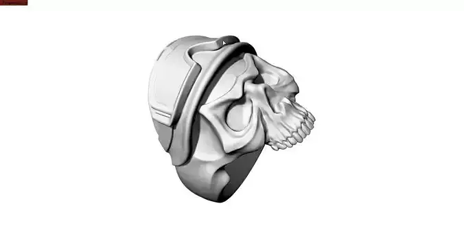 skull helmet 3D print model