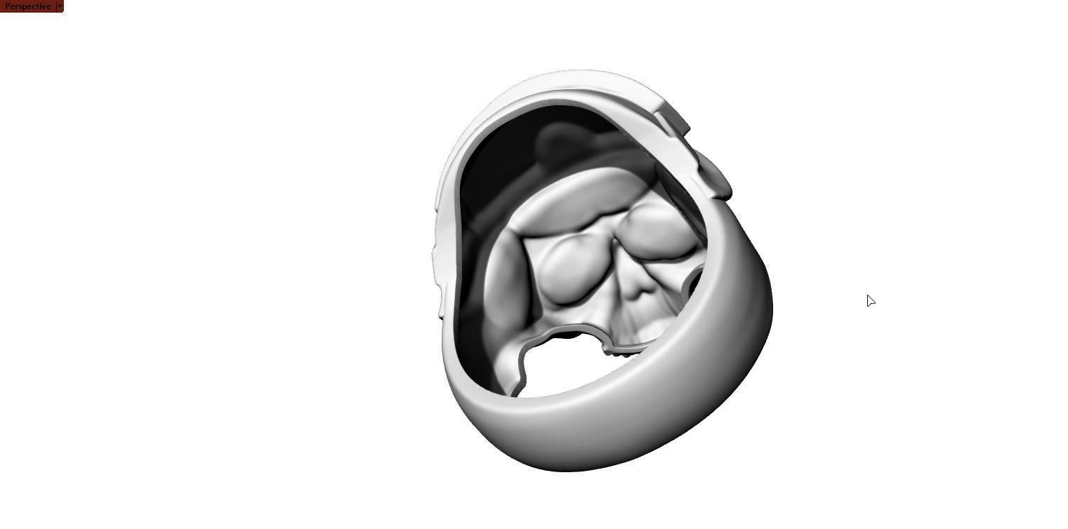 skull helmet 3D print model_1