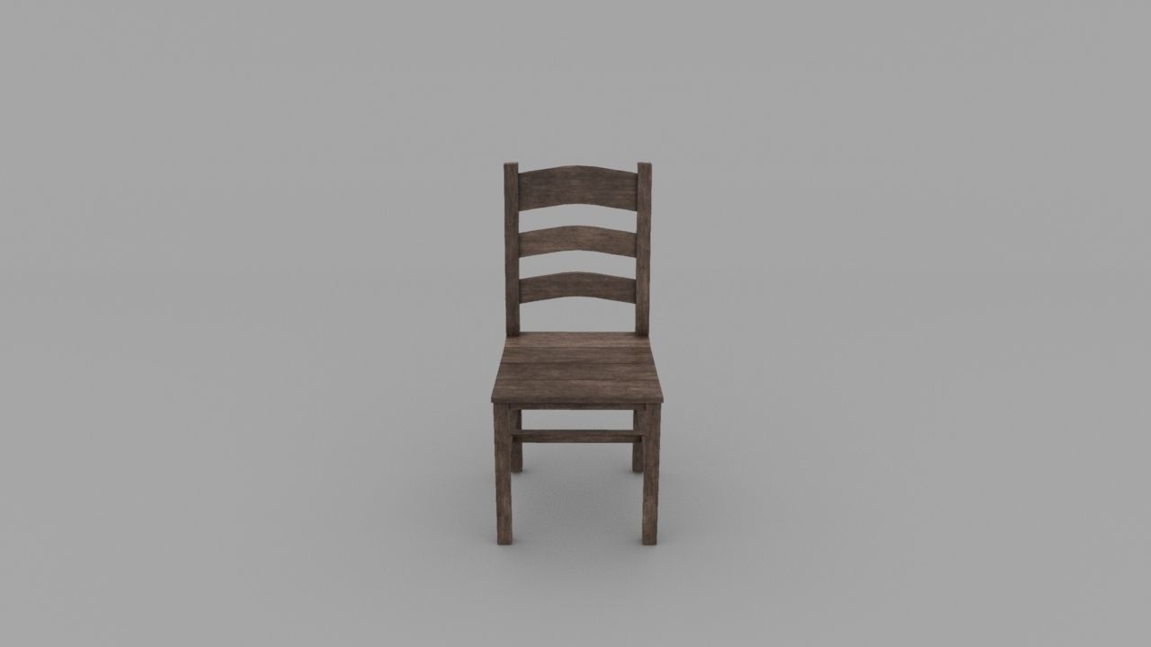 Medieval Dining Set Low-poly 3D model_5