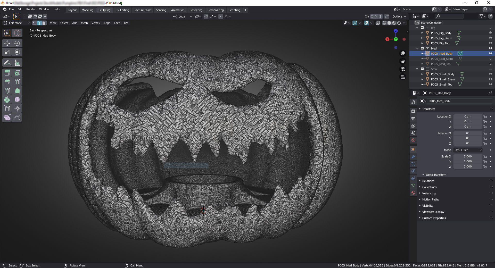 Amazing Pumpkin 005 3D print model_7