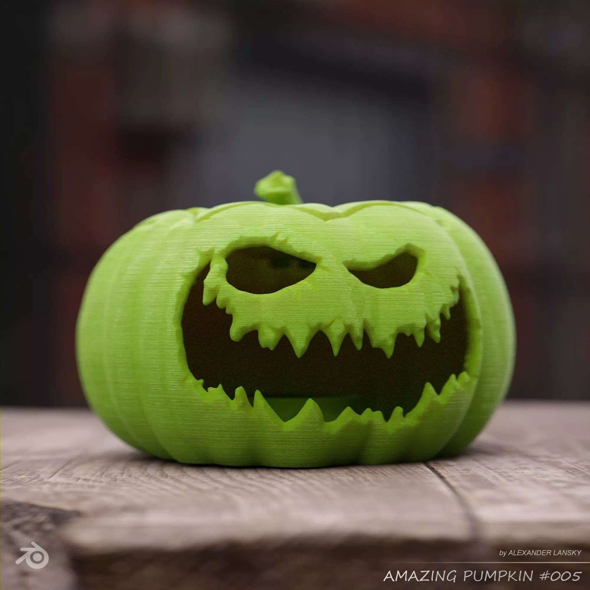 Amazing Pumpkin 005 3D print model_0