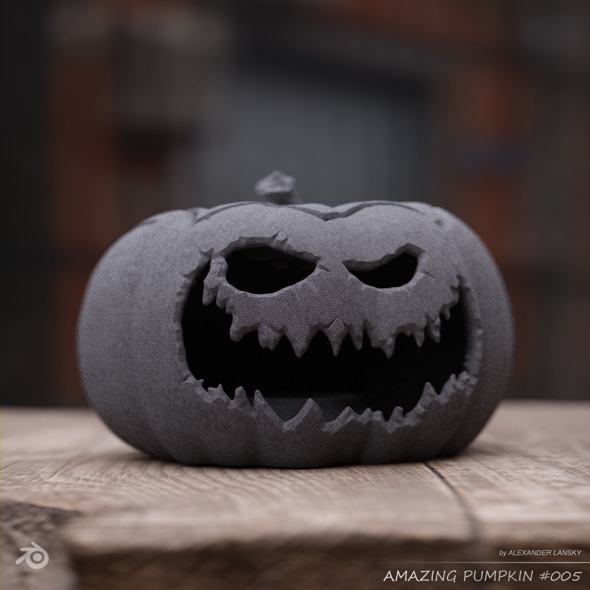 Amazing Pumpkin 005 3D print model_1