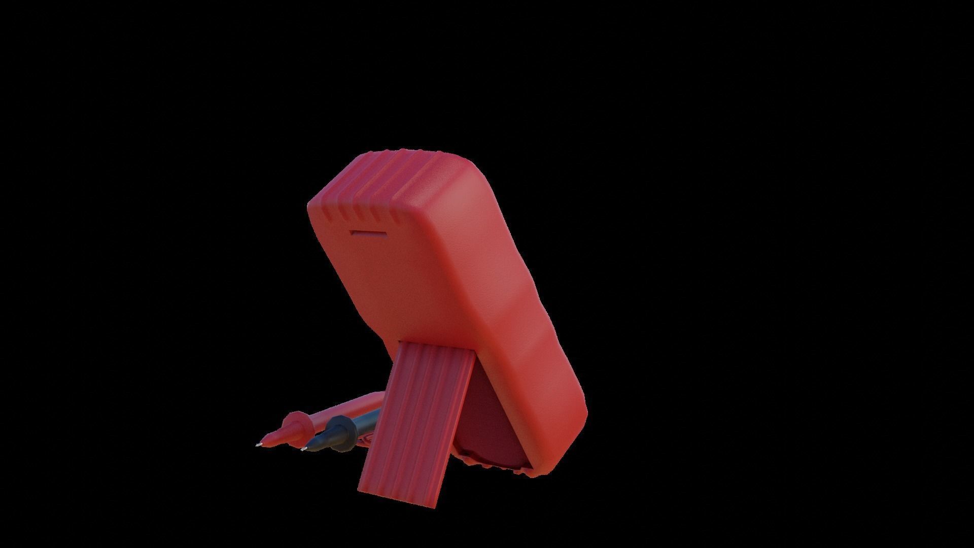 Digital Multimeter Low-poly 3D model_2