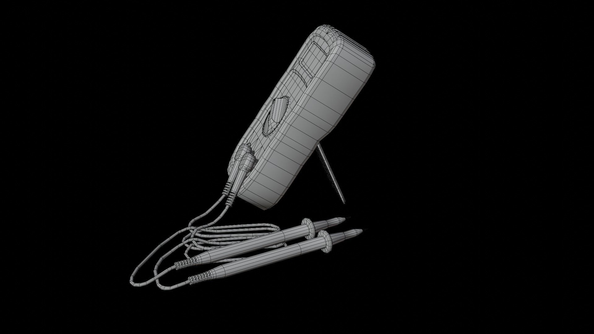 Digital Multimeter Low-poly 3D model_6