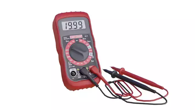 Digital Multimeter Low-poly 3D model