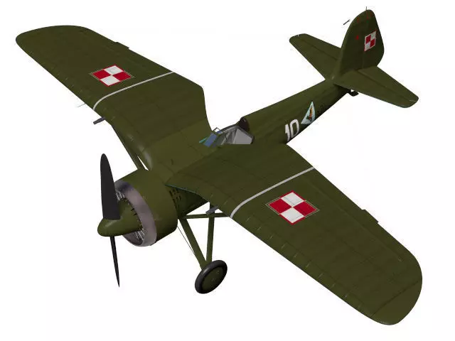PZL P11C 3D model