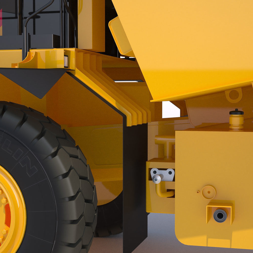 Mining Dump Truck Cat 772G 3D model_11