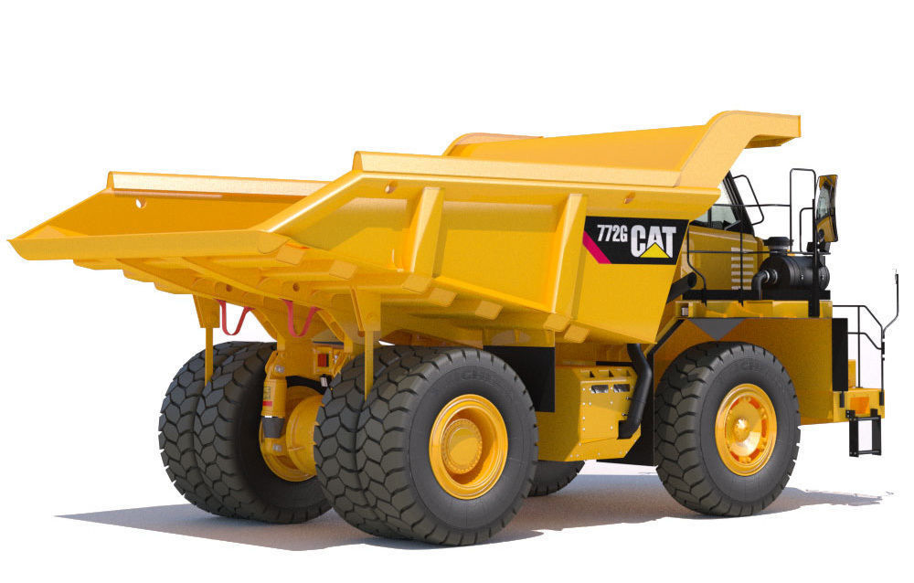 Mining Dump Truck Cat 772G 3D model_3