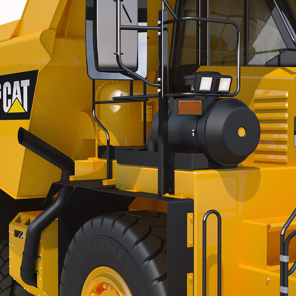 Mining Dump Truck Cat 772G 3D model_10