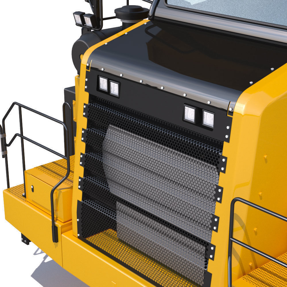 Mining Dump Truck Cat 772G 3D model_16