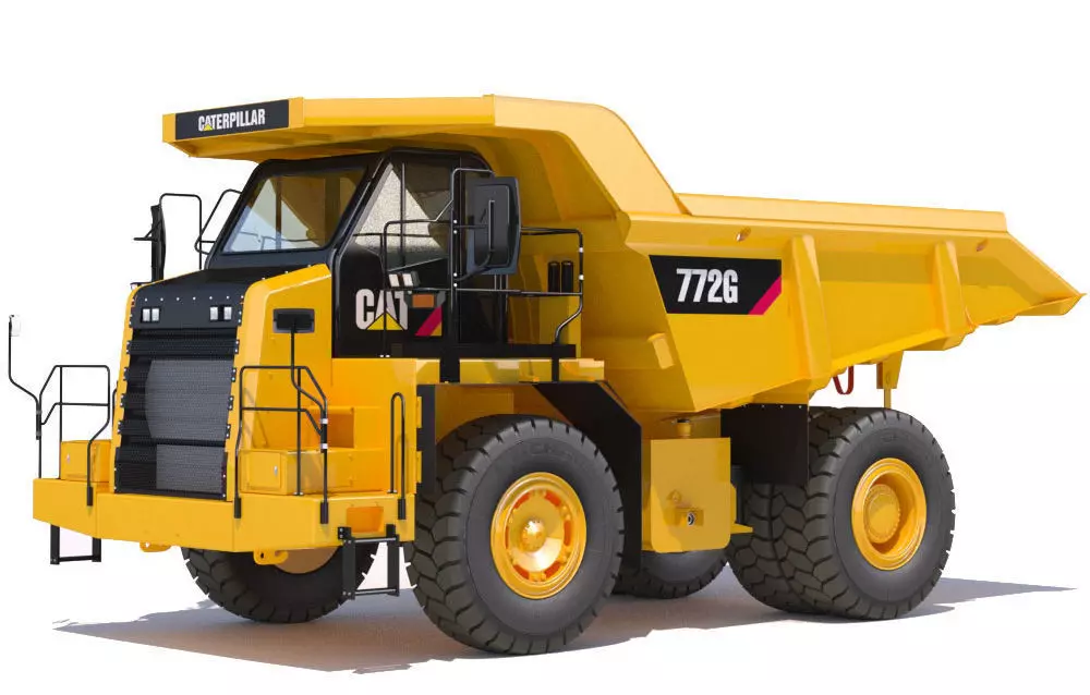 Mining Dump Truck Cat 772G 3D model_0