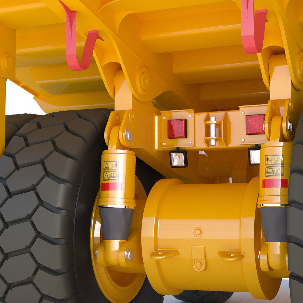 Mining Dump Truck Cat 772G 3D model_14