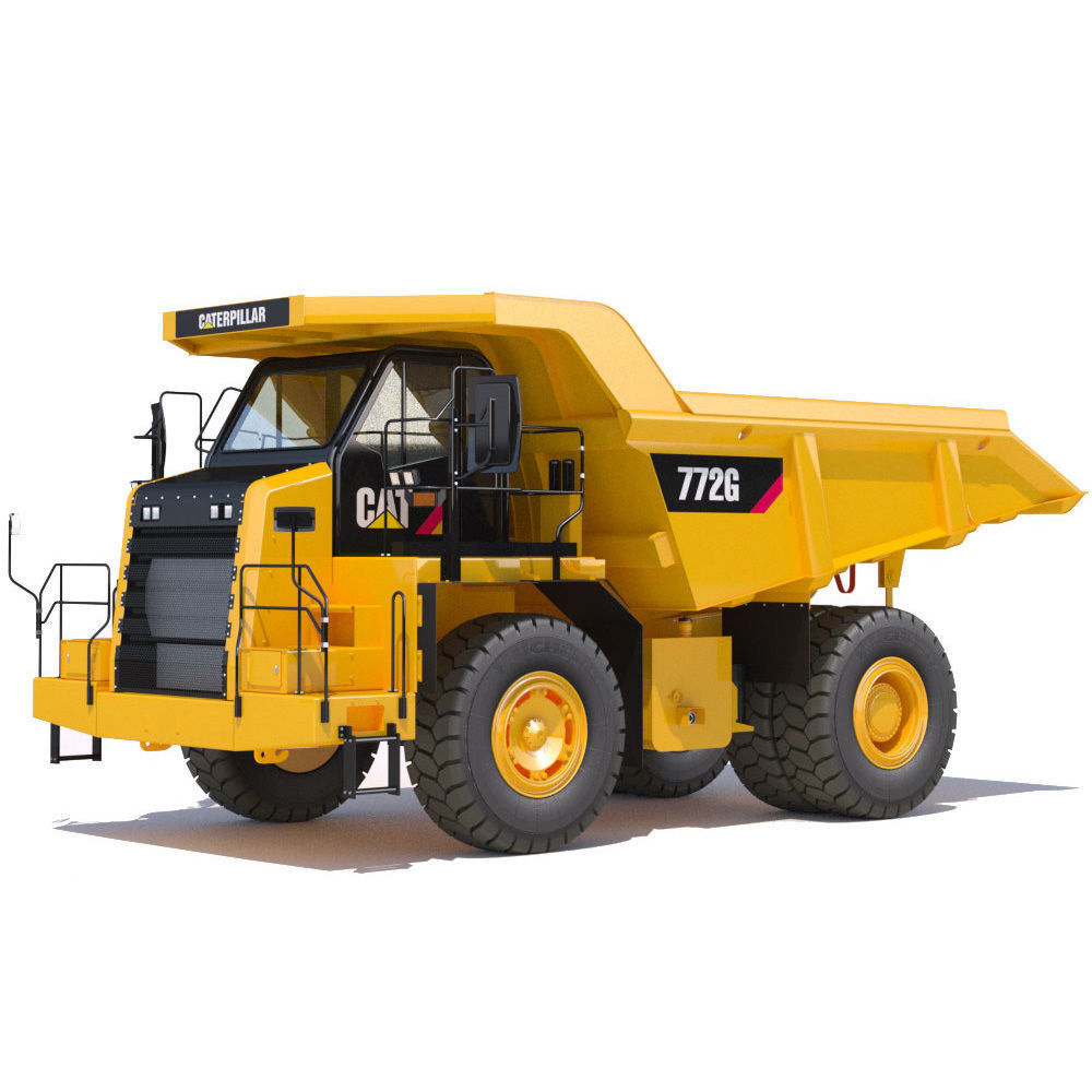 Mining Dump Truck Cat 772G 3D model_18