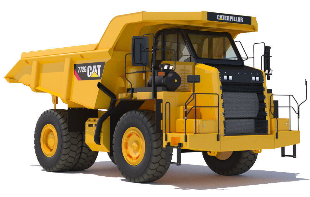 Mining Dump Truck Cat 772G 3D model_2