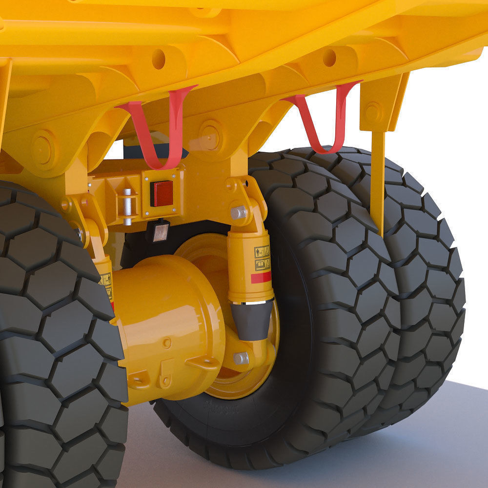 Mining Dump Truck Cat 772G 3D model_12