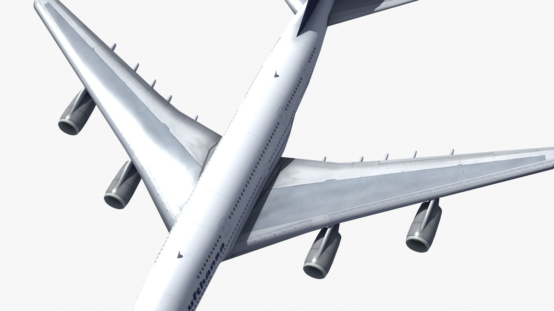 A380 Passenger Aircraft 3D model_24