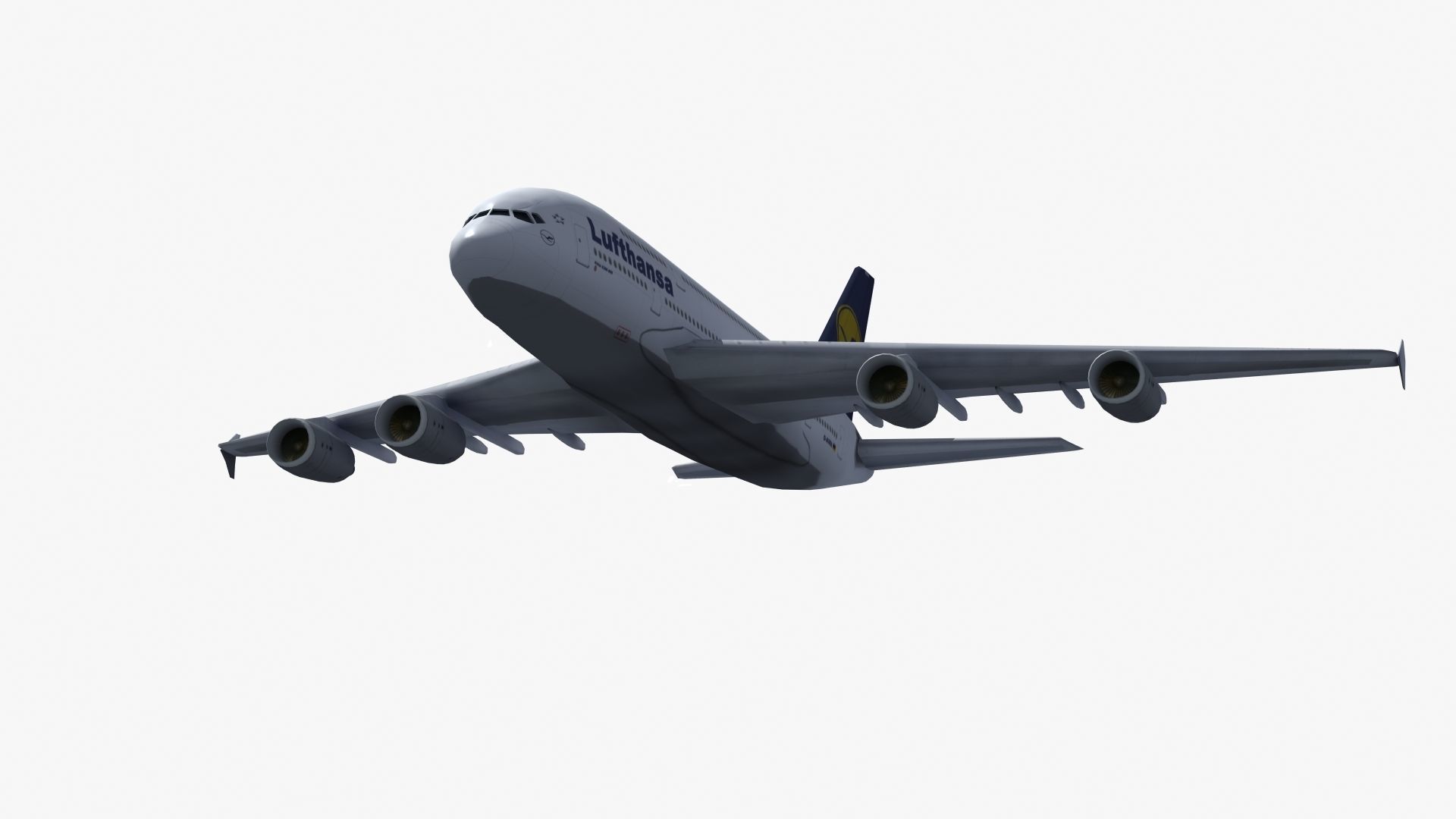 A380 Passenger Aircraft 3D model_34