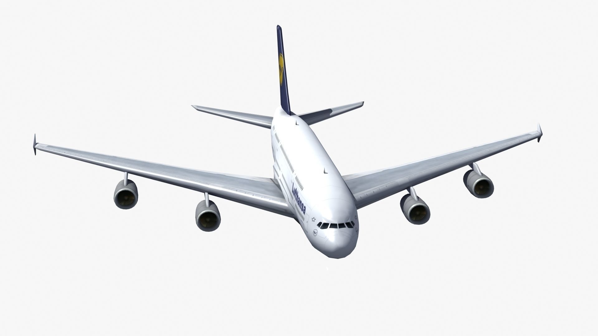 A380 Passenger Aircraft 3D model_33