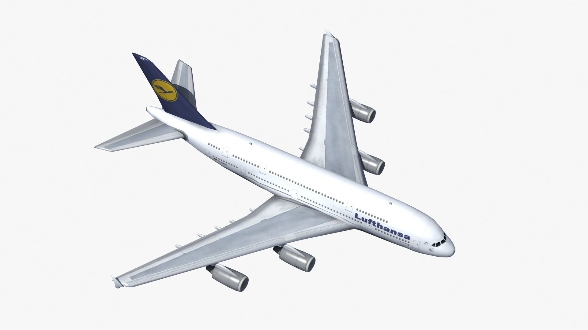A380 Passenger Aircraft 3D model_27