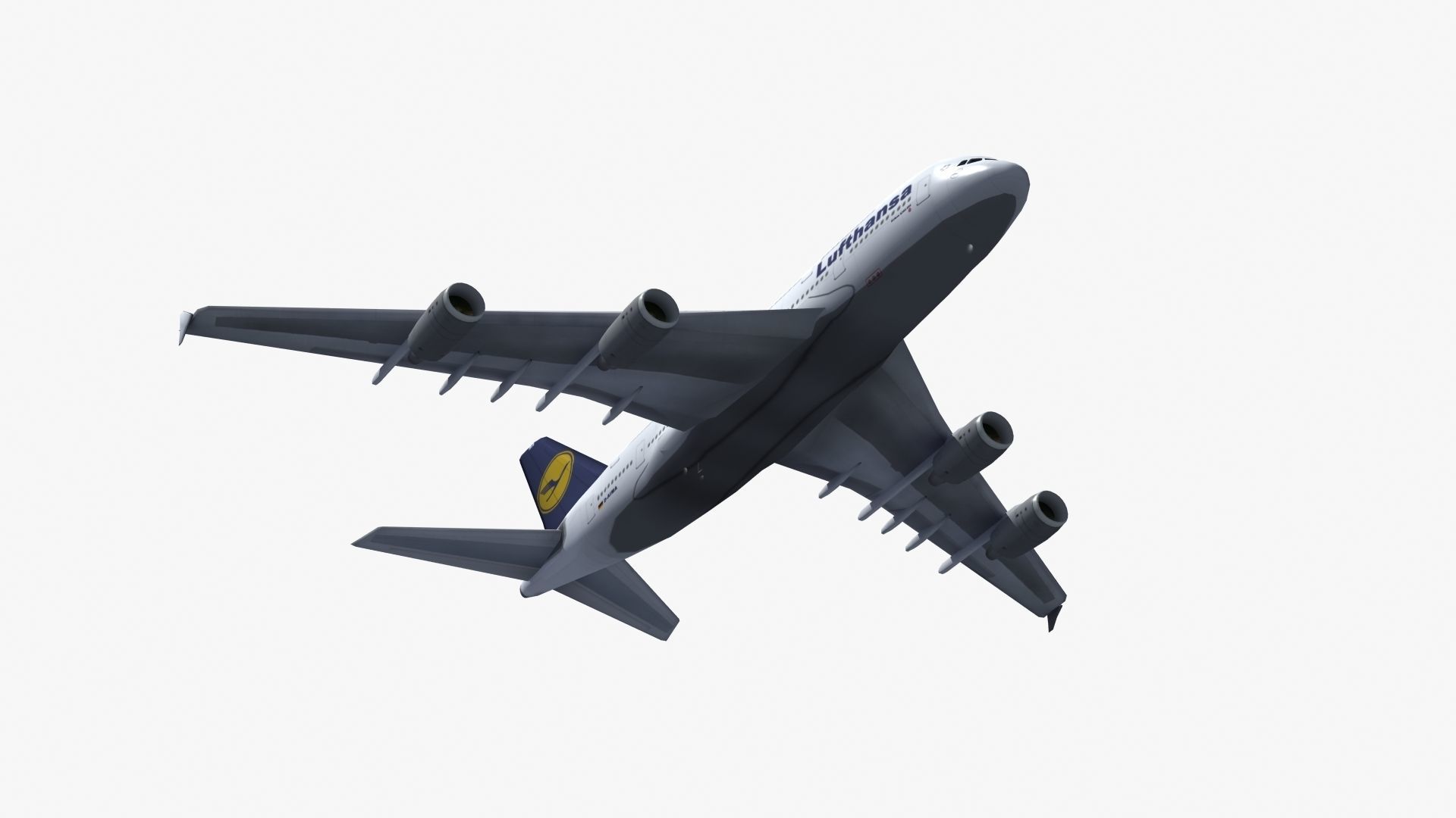 A380 Passenger Aircraft 3D model_37