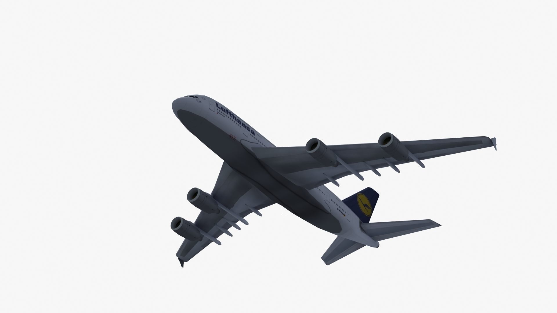 A380 Passenger Aircraft 3D model_35